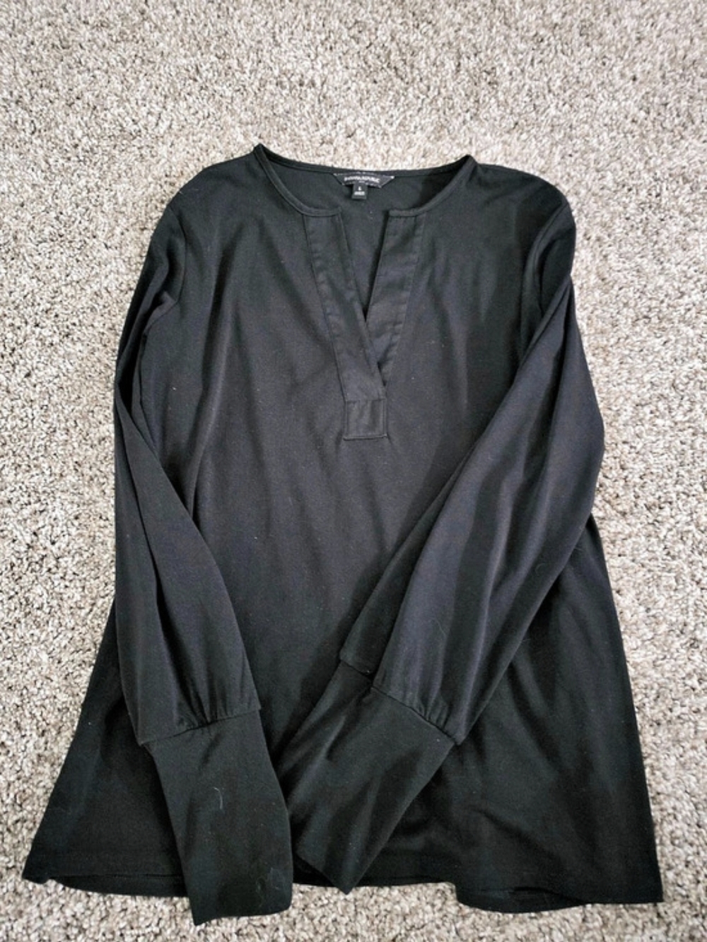 Banana Republic Long Sleeve Tunic in Black Size Large Like New